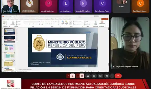 Orientadoras judiciales participaron en capacitación sobre filiación y Derecho de Familia. Foto: difusión. corte-de-lambayeque