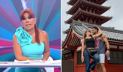 Magaly Medina se refirió al viaje de Alejandra Baigorria y Said Palao a Japón. Foto: Composición LR/ATV/Instagram. Magaly Medina se refirió al viaje de Alejandra Baigorria y Said Palao a Japón.