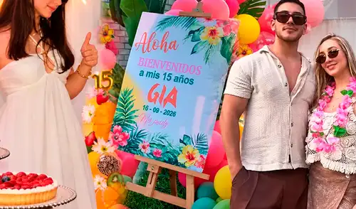 Romina Gachoy y la hija de Angie Jibaja Romina Gachoy y la hija de Angie Jibaja