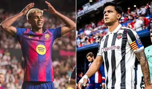 Barcelona y Levante se enfrentan por la quinta fecha de LaLiga. Foto: LaLiga/composición LR Barcelona y Levante se enfrentan por la quinta fecha de LaLiga. Foto: LaLiga/composición LR