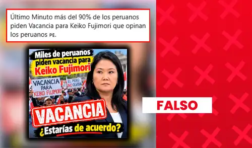 No existe una encuesta nacional que respalde la cifra de más del 90% difundida en redes sociales.
