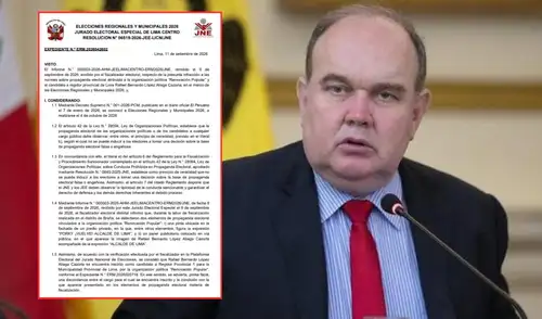 JEE Lima Centro abre proceso sancionador a López Aliaga por mostrarse como candidato a alcalde. JEE Lima Centro abre proceso sancionador a López Aliaga por mostrarse como candidato a alcalde.