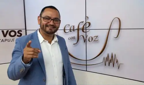 Galeano, director del programa Café con Voz, vive en el exilio desde 2018 debido a la represión del Gobierno de Nicaragua contra medios independientes. Galeano, director del programa Café con Voz, vive en el exilio desde 2018 debido a la represión del Gobierno de Nicaragua contra medios independientes.