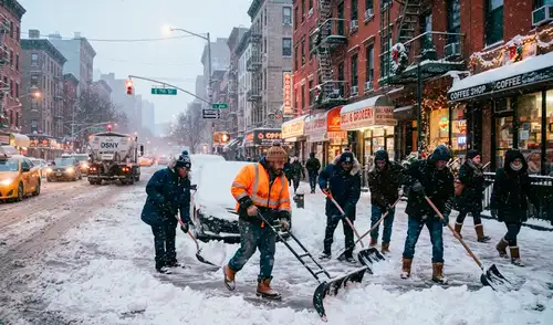 Nueva York está buscando paleadores para la temporada de invierno. Nueva York está buscando paleadores para invierno del 2026