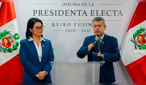 Keiko Fujimori y Luis Galarreta Keiko Fujimori y Luis Galarreta