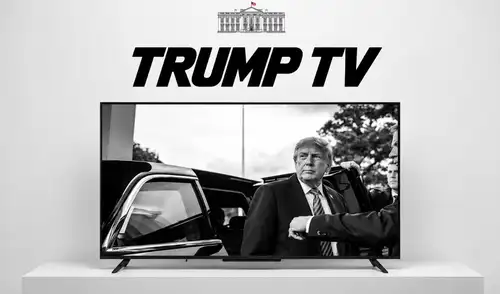 La Casa Blanca anuncia el lanzamiento de 'TRUMP TV'.