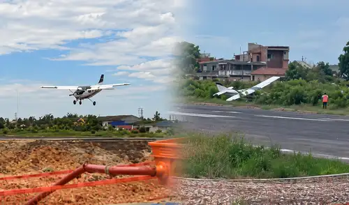 Avioneta con cuatro personas a bordo se despista durante aterrizaje de emergencia en Yurimaguas