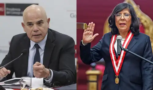 Ernesto Álvarez defendió las declaraciones de Keiko Fujimori ante las críticas de Janet Tello. Foto: composición LR Keiko Fujimori | Janet Tello | Poder Judicial | Ernesto Álvarez | MINJUS