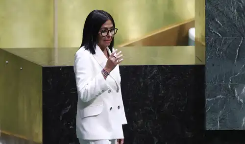 Rodríguez destacó el acercamiento con EE.UU., agradeciendo al presidente Trump por reanudar conversaciones enfocadas en energía y seguridad Rodríguez destacó el acercamiento con EE.UU., agradeciendo al presidente Trump por reanudar conversaciones enfocadas en energía y seguridad
