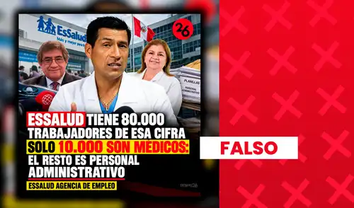 El 87,34% del personal de EsSalud es asistencial. El 87,34% del personal de EsSalud es asistencial.