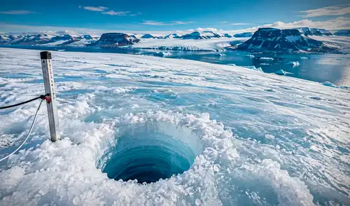 Investigadores de la Universidad de Hokkaido realizaron un monitoreo de 13 años en el glaciar de Qaanaaq, Groenlandia, para estudiar los efectos del aumento térmico en el Ártico.