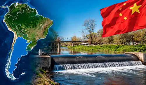 Una compañía estatal china propone una presa inflable en un histórico río de América Latina para regular el caudal y restaurar el espejo de agua en épocas secas.