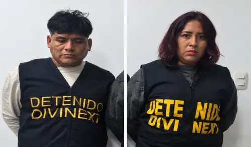 Intervención permitió capturar al presunto cabecilla de la banda y a una mujer implicada en el hecho. Extorsión