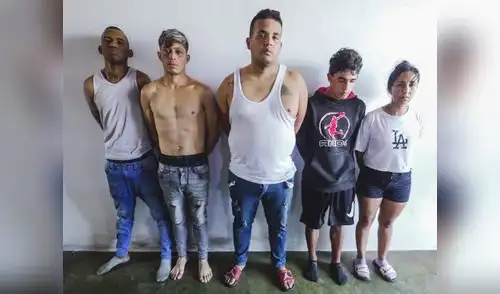 Secuestradores capturados esta semana en Lima.