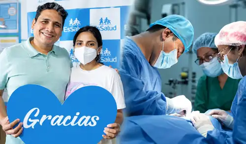 EsSalud reporta un exitoso trasplante renal realizado en el Hospital Edgardo Rebagliati a Alexandra Montoya, quien recibió el órgano donado por su esposo, Diego García. EsSalud: esposo dona riñón y salva la vida de su pareja tras exitoso trasplante en el Hospital Rebagliati