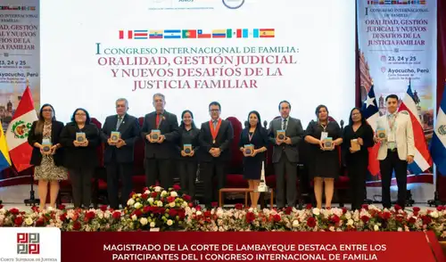 Magistrado de Lambayeque obtuvo tercer lugar en Congreso Internacional de Familia. Foto: difusión. corte-de-lambayeque