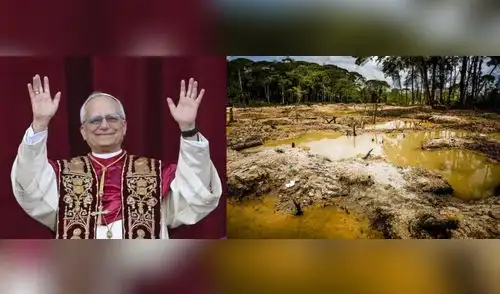 Papa León XIV verá la contaminación de la Amazonía por uso de mercurio. Papa León XIV verá la contaminación de la Amazonía por uso de mercurio.