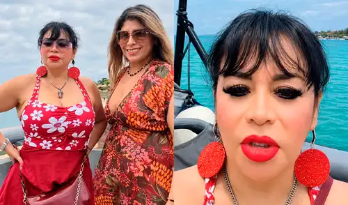 Susy Díaz celebra su cumpleaños en las playas del Caribe colombiano.