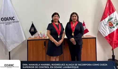 Manuela Rodríguez Aliaga se incorpora como Jueza Superior de Control de la ODANC Lambayeque. Foto: difusión. corte-de-lambayeque