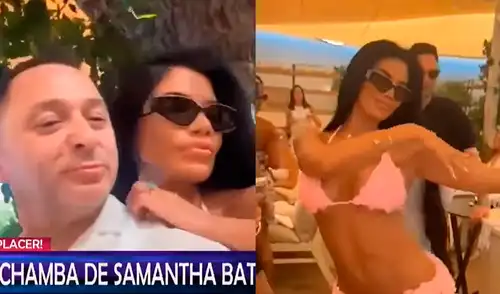 Samantha Batallanos explicó que gracias a este nuevo trabajo puede conocer destinos exclusivos en Europa. Foto: Composición LR/Captura/YouTube Samantha Batallanos explicó que gracias a este nuevo trabajo puede conocer destinos exclusivos en Europa.