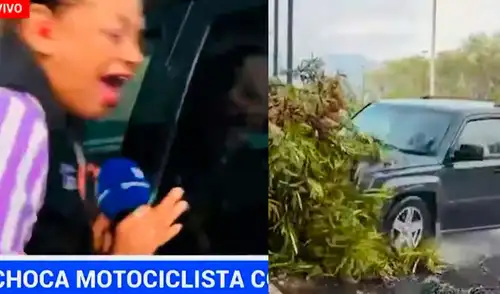 Reportera Alma de la Rosa se encuentra estable tras el fuerte impacto recibido en pleno en vivo. Foto: Composición LR/Captura/'X' Reportera Alma de la Rosa se encuentra estable tras el fuerte impacto recibido en pleno en vivo.