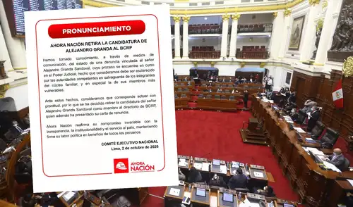 Pronunciamiento de Ahora Nación