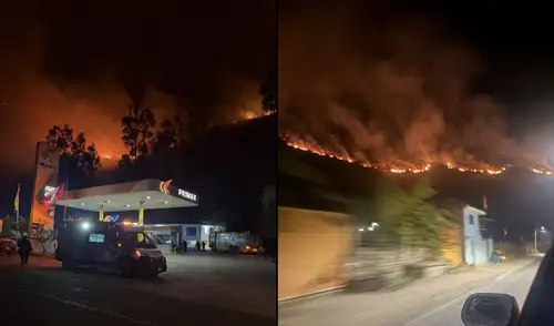 Incendio forestal en Yanahuara, Cusco, avanza hacia la ciudad y afecta a comunidades campesinas