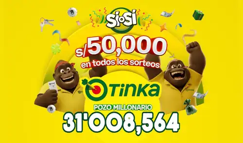 Resultados de La Tinka del domingo 4 de octubre: números ganadores, premios del Pozo Millonario, boliyapa, S/50.000 y más Resultados de La Tinka del domingo 4 de octubre: números ganadores, premios del Pozo Millonario, boliyapa, S/50.000 y más