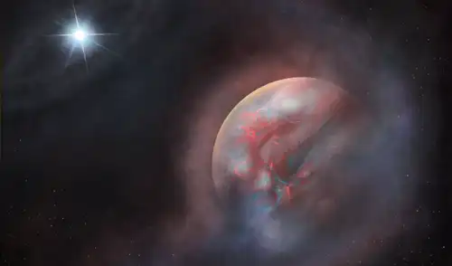 Impresión artística del planeta de segunda generación orbitando HS 0209+0832, el primer planeta de este tipo encontrado orbitando una enana blanca. Foto. Snehalata Sahu / Universidad de Warwick. Impresión artística del planeta de segunda generación orbitando HS 0209+0832, el primer planeta de este tipo encontrado orbitando una enana blanca. Foto. Snehalata Sahu / Universidad de Warwick.