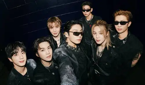 Jin, Suga, J-Hope, Jungkook, V, Jimin y RM son los integrantes de BTS.