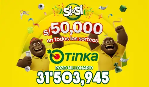 Resultados de La Tinka del miércoles 7 de octubre: números ganadores, premios del Pozo Millonario, boliyapa, S/50.000 y más