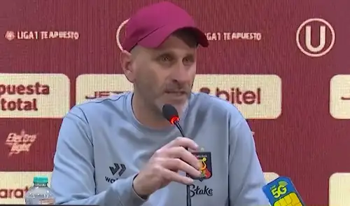 Miguel Ángel Rondelli, DT de Melgar, confronta a la prensa