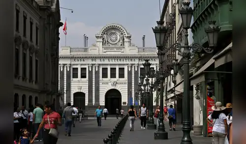 Casa de la Literatura Peruana. Foto: AFP. Casa de la Literatura Peruana. Foto: AFP.
