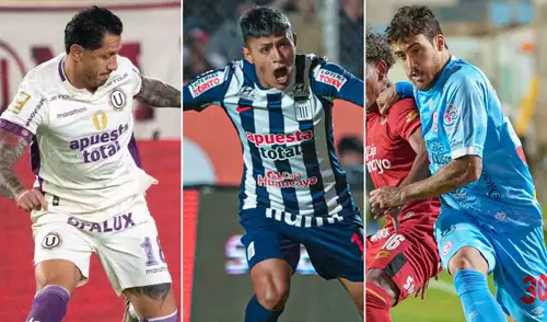 Universitario, Alianza Lima y Deportivo Garcilaso se encuentran en lo más alto del Acumulado. Foto: Liga 1/composición LR Universitario, Alianza Lima y Deportivo Garcilaso se encuentran en lo más alto del Acumulado. Foto: Liga 1/composición LR