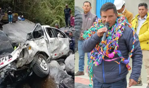 La PNP investiga las causas del accidente que ocasionó el deceso del alcalde. Foto: composición LR.