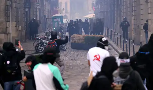 detenidos en Francia, París, Manifestaciones en Francia