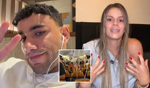 Said Palao y Alejandra Baigorria viajaron en vuelos diferentes a Brasil. Said Palao y Alejandra Baigorria viajaron en vuelos diferentes a Brasil.
