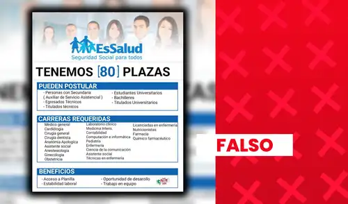La supuesta oferta fue compartida por páginas de Facebook sin vínculo oficial y con escasos seguidores.