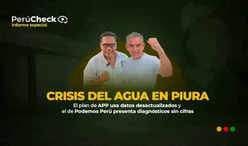Ambos candidatos enfocan sus propuestas en la crítica situación del acceso al agua, en una región con solo 61.6% de la población conectada a la red pública.
