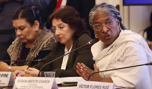 Senadora de Buen Gobierno respondió a los señalamientos de Fuerza Popular. Foto: Congreso Congreso | Fuerza Popular | Buen Gobierno