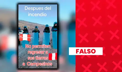 El video muestra una disputa con la minera Antapaccay y no menciona los incendios forestales. El video muestra una disputa con la minera Antapaccay y no menciona los incendios forestales.
