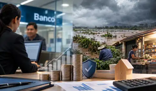 La banca peruana se enfrenta a un panorama riesgoso debido al Fenómeno de El Niño, aunque cuenta con una cartera de créditos saludable y reservas suficientes para incumplimientos futuros.