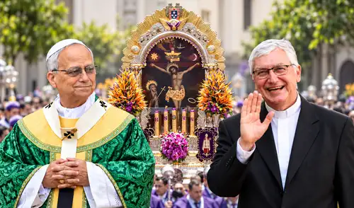 El papa León XIV envió un mensaje de bendiciones a los fieles peruanos durante la festividad del Señor de los Milagros, celebrada el 18 de octubre de 2026 en Lima. "Bendiciones a todos los fieles devotos": las sentidas palabras que el papa León XIV dirigió a los peruanos tras salir del hospital