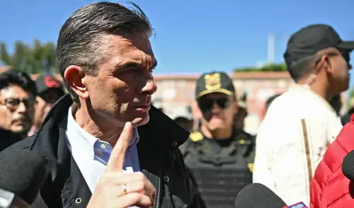 Paz Pereira subrayó la amenaza que enfrenta la justicia en Bolivia, instando a los jueces a mantenerse firmes ante el crimen. Foto: AFP. Rodrigo Paz, acciones contra el narcotraficante Sebastián Marset, Bolivia