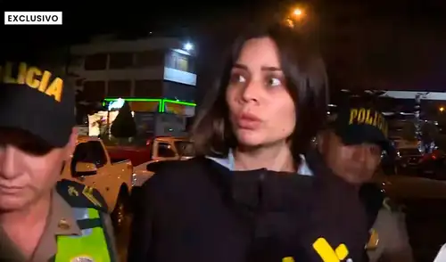 Andrea San Martín fue detenida en Miraflores.