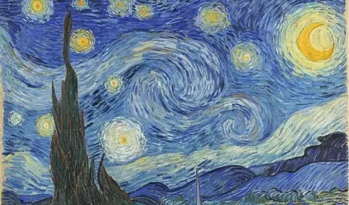 "La noche estrellada" de Van Gogh representa el cielo del 22 de julio de 1889. Foto: Wikimedia