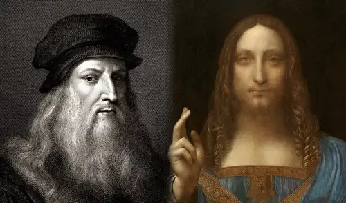 El Salvator Mundi es la pintura más cara del mundo, atribuida a Leonardo da Vinci. La IA sugiere él no sería el autor. Foto: Wikimedia