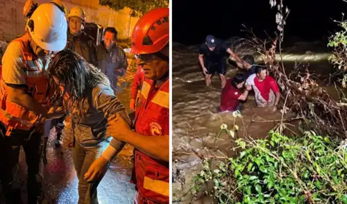 Personas fueron rescatadas tras desborde del río Kimbiri en Cusco Cusco