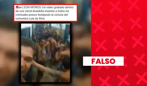 El video fue grabado en 2022 y muestra a presos celebrando un gol durante un torneo de fútbol. El video fue grabado en 2022 y muestra a presos celebrando un gol durante un torneo de fútbol.