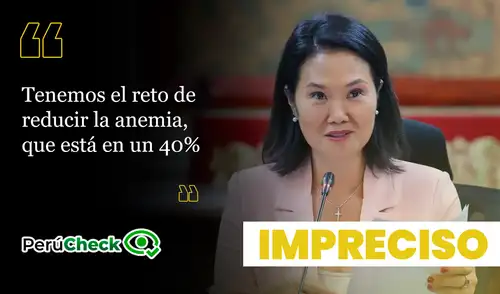 No existe evidencia de que el 40% de la población peruana tenga anemia, concluye PerúCheck. No existe evidencia de que el 40% de la población peruana tenga anemia, concluye PerúCheck.
